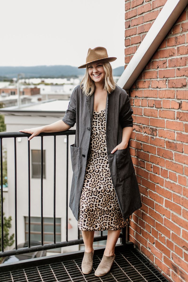 An image of Alex Sachel, a Style Consultant based out of Chattanooga, TN as she does some personal shopping for a client at a local boutique.